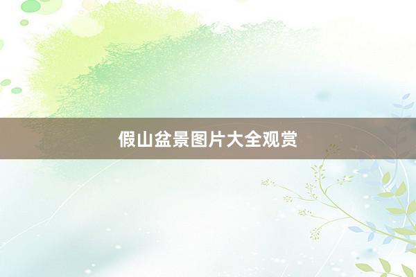假山盆景图片大全观赏